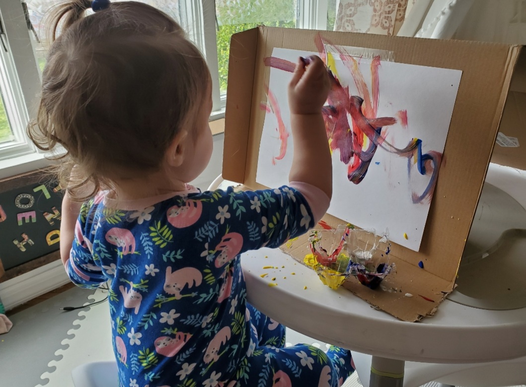 Little Girl Painting